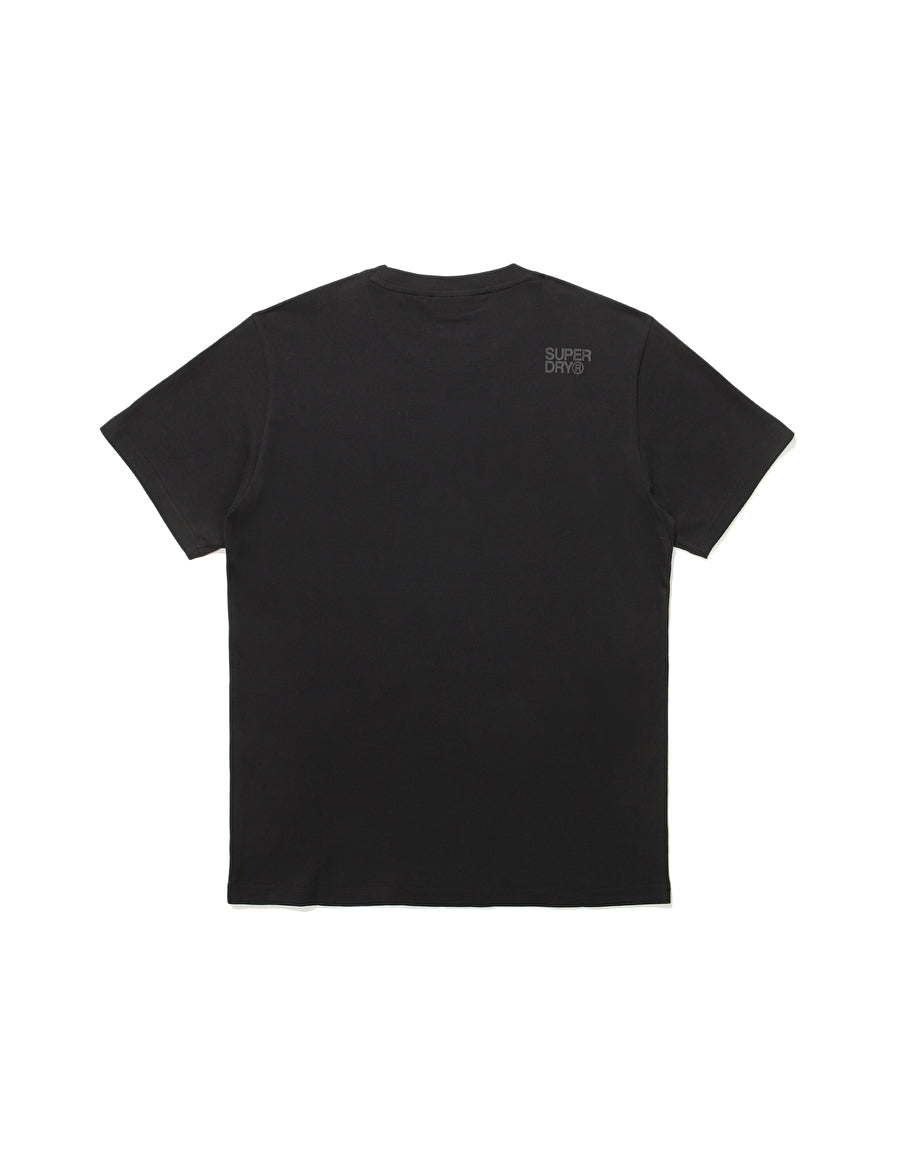 Regular Fit Core Big Logo Half T-Shirts - Black