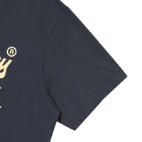 Regular Fit Vintage Big Logo Half T-Shirts - Navy