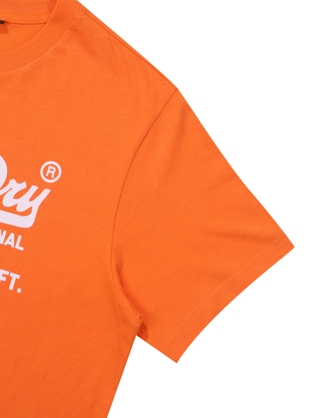 Regular Fit Vintage Big Logo Half T-Shirts - Orange