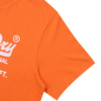 Regular Fit Vintage Big Logo Half T-Shirts - Orange