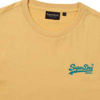 Regular Fit Heritage Double Logo Half T-Shirts - Mustard