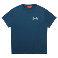 Regular Fit Heritage Double Logo Half T-Shirts - Teal Green