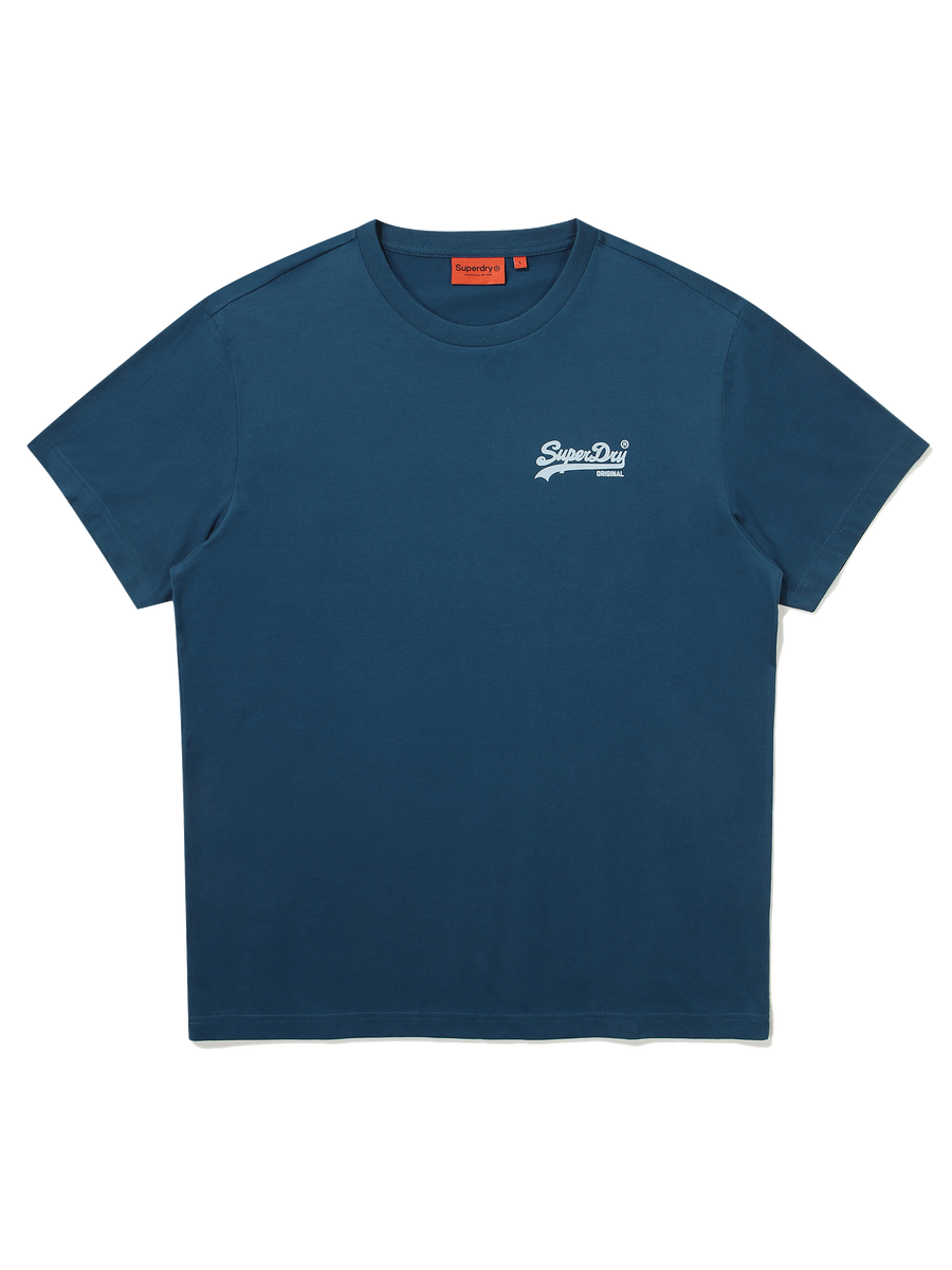 Regular Fit Heritage Double Logo Half T-Shirts - Teal Green