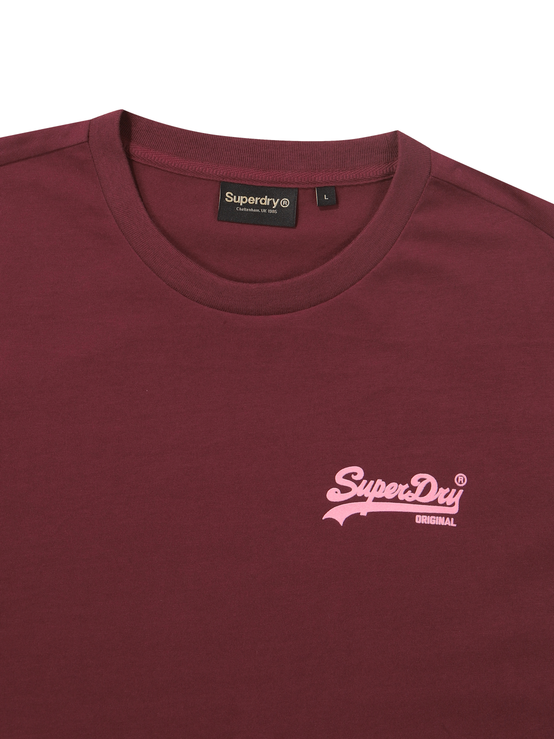 Regular Fit Heritage Double Logo Half T-Shirts - Wine