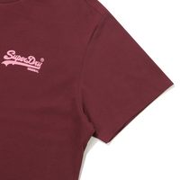 Regular Fit Heritage Double Logo Half T-Shirts - Wine