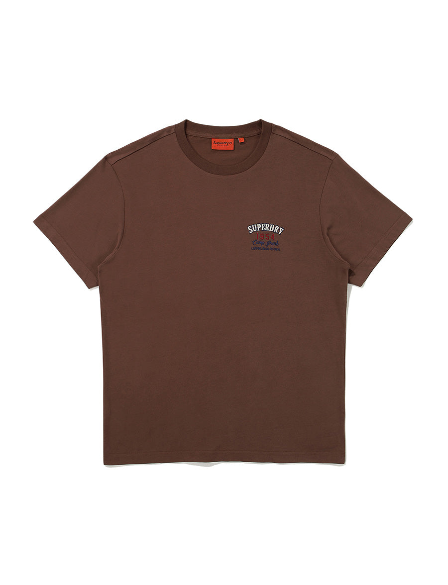 Regular Fit Western Half T-Shirts - Brown