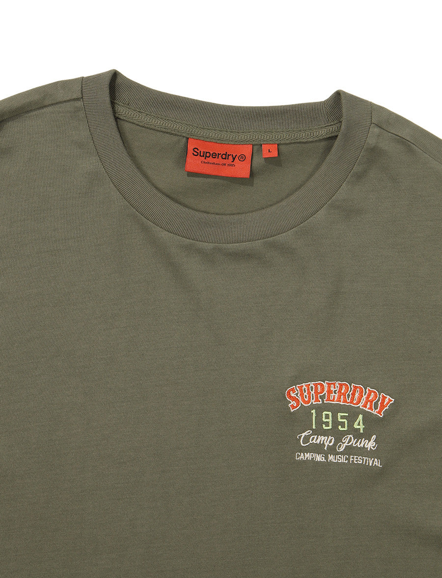 Regular Fit Western Half T-Shirt - Khaki