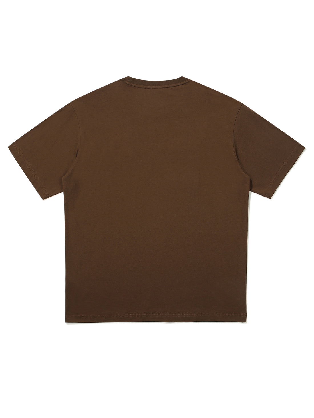 Semi-Over Fit Racer Half T-Shirts - Brown