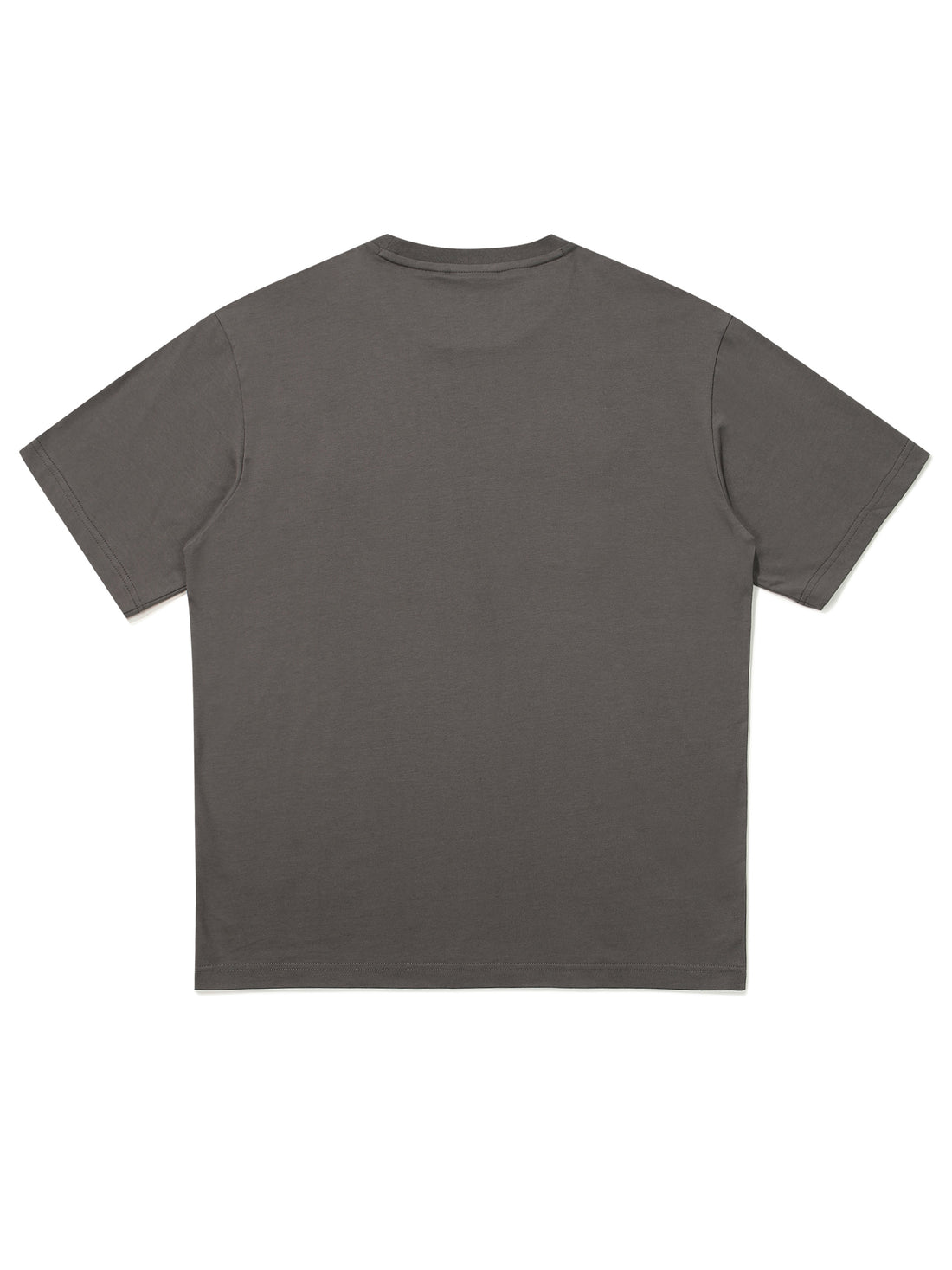 Semi-Over Fit Racer Half T-Shirt - D/Grey