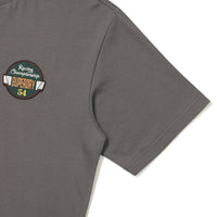 Semi-Over Fit Racer Half T-Shirt - D/Grey