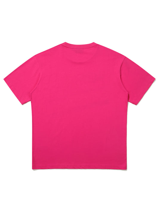 Semi-Over Fit Campions Half T-Shirt - Pink