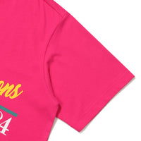 Semi-Over Fit Campions Half T-Shirt - Pink