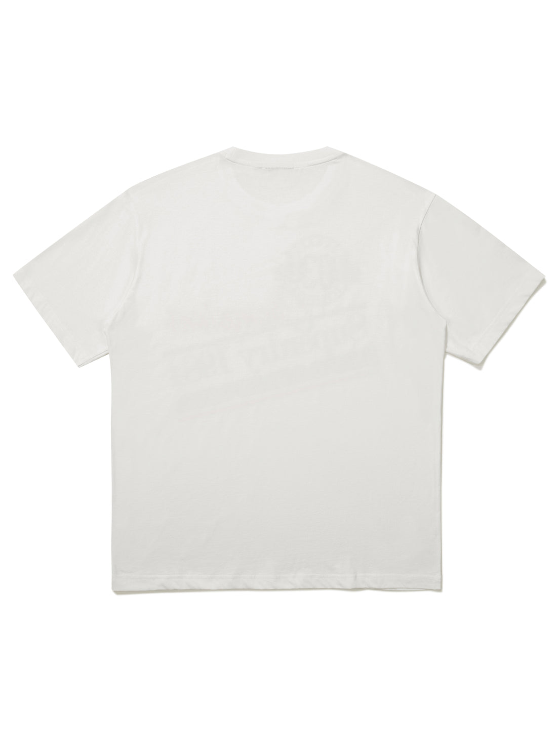 Semi-Over Fit Champions Half T-Shirts - White