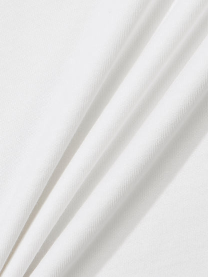 Semi-Over Fit Champions Half T-Shirts - White