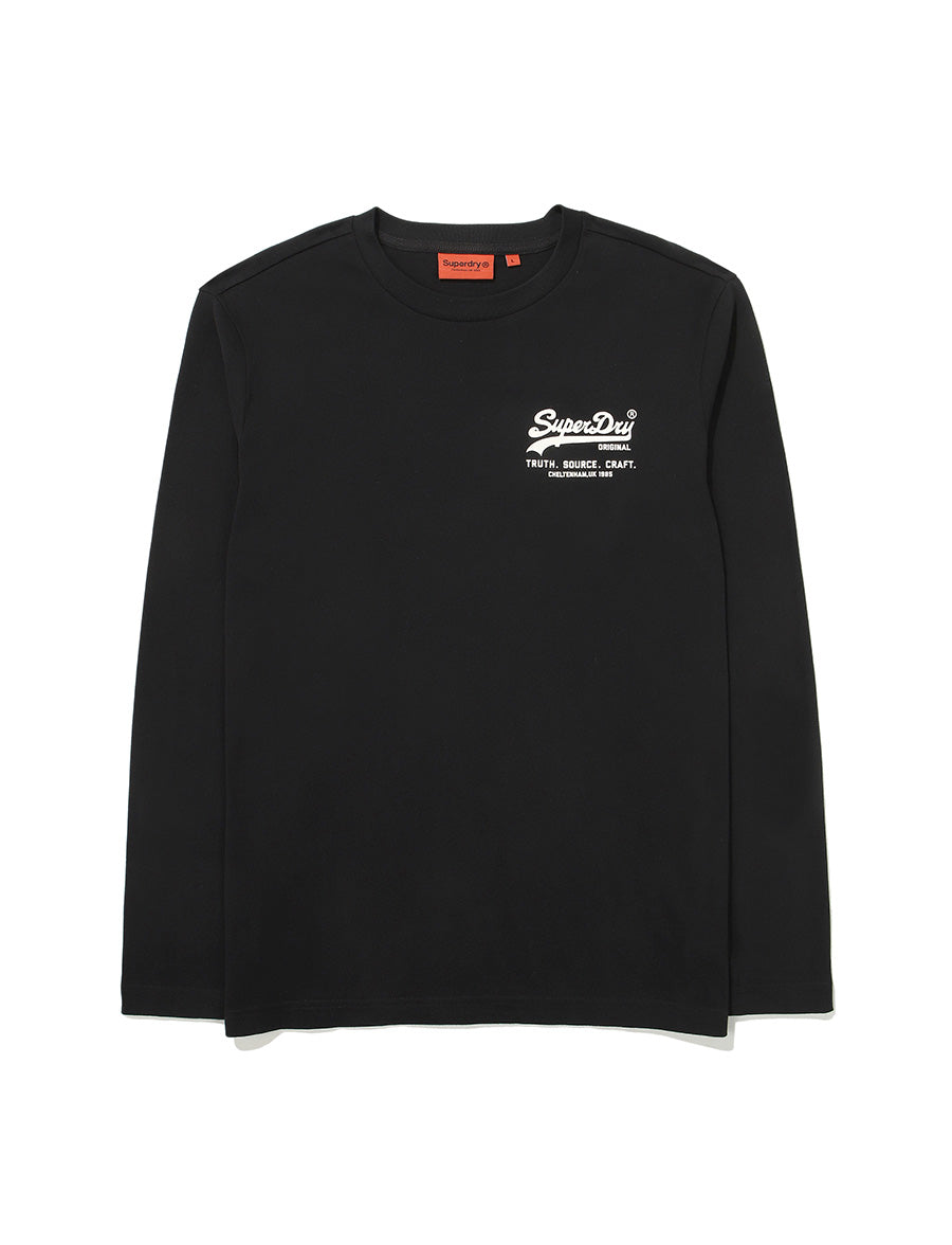 Regular Fit Heritage Small Long Sleeve - Black