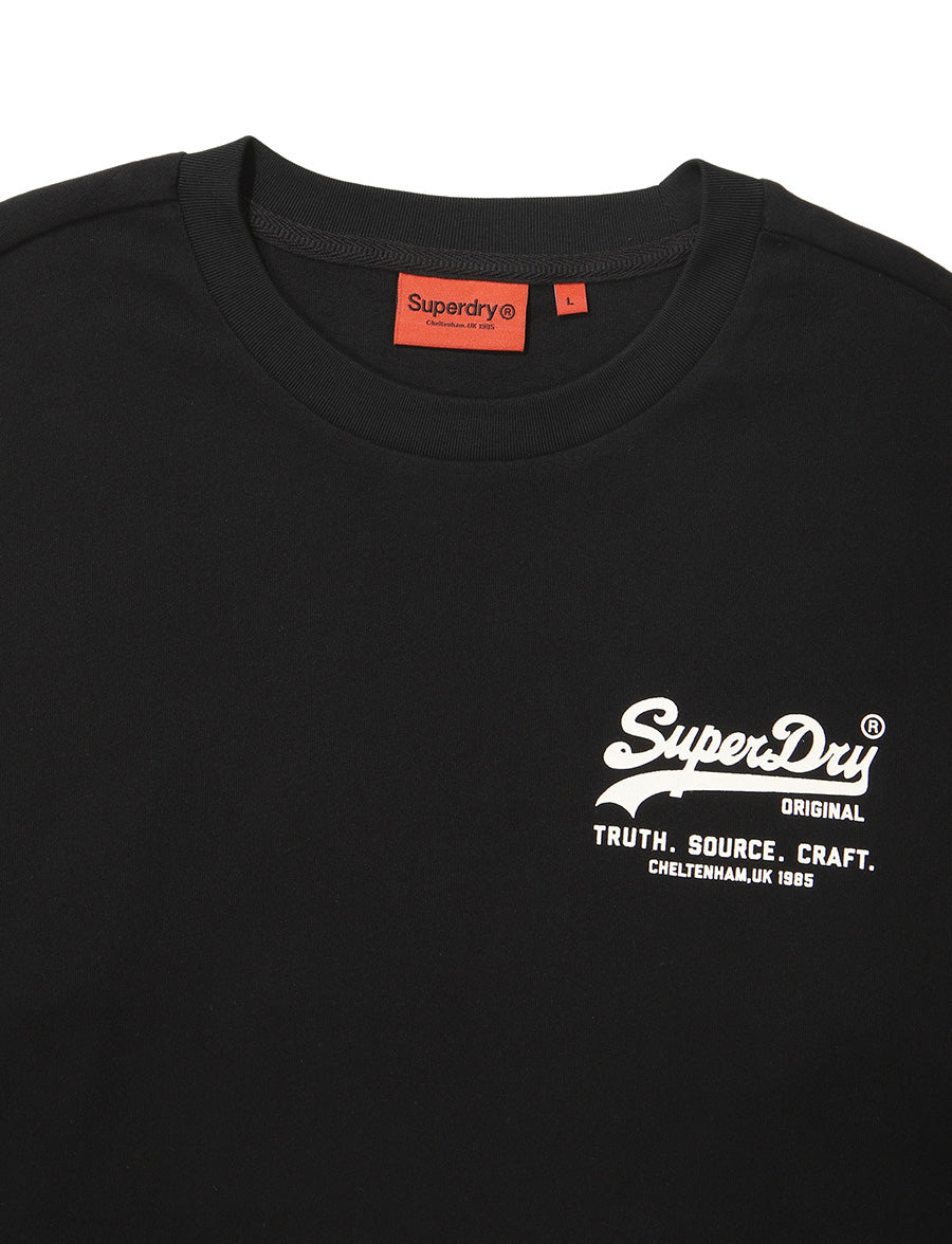 Regular Fit Heritage Small Long Sleeve - Black