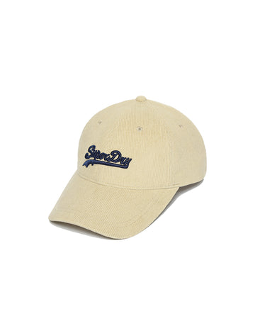 Vintage Logo Corduroy Cap - Beige