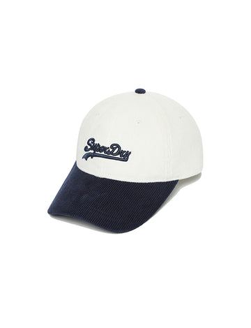 Vintage Logo Corduroy Cap - Navy