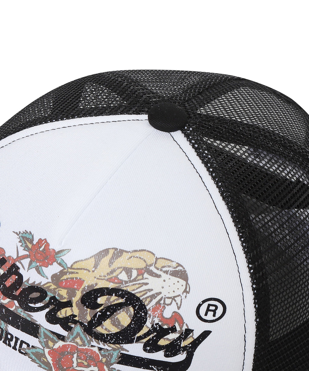 Tiger Mesh Trucker Ball Cap - Black