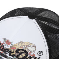 Tiger Mesh Trucker Ball Cap - Black