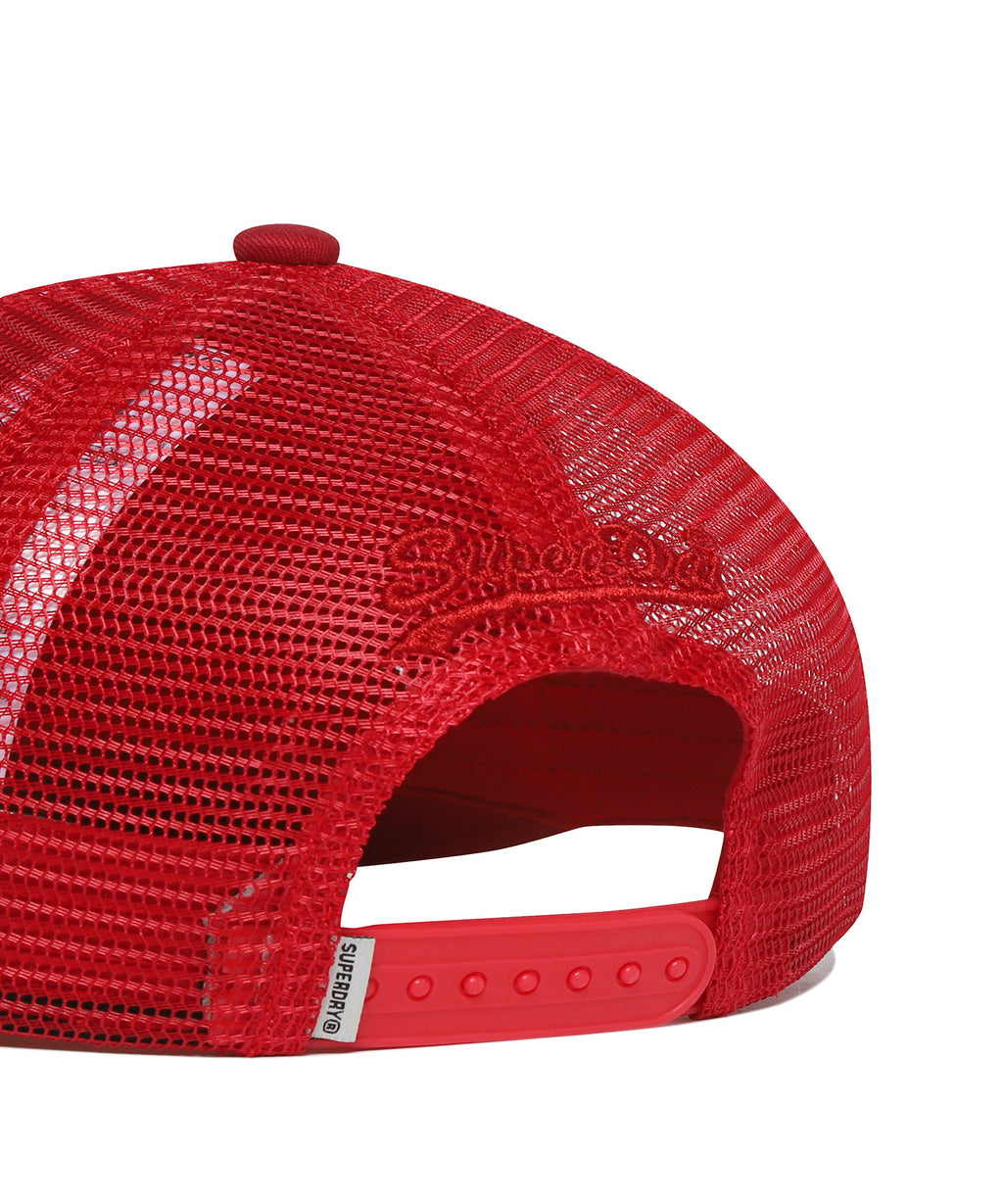 Tiger Mesh Trucker Ball Cap - Red