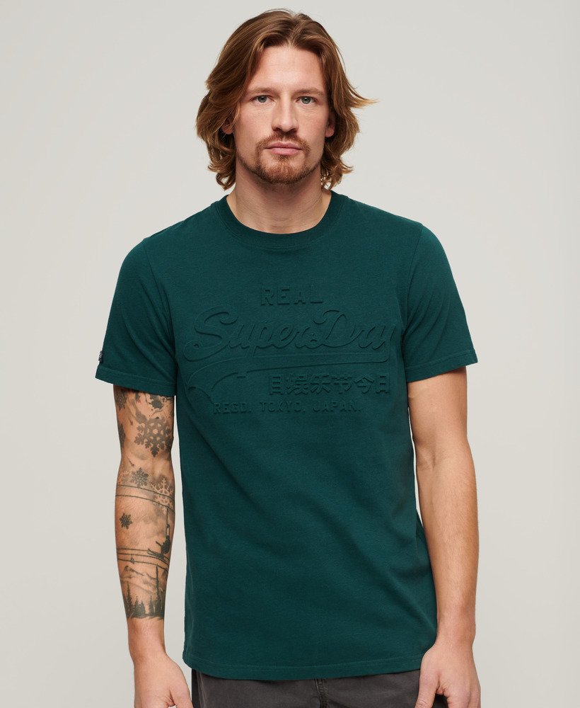 Embossed Vintage Logo T-Shirt - Dark Pine Green