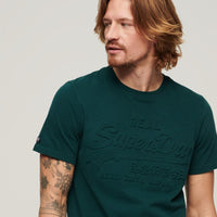 Embossed Vintage Logo T-Shirt - Dark Pine Green