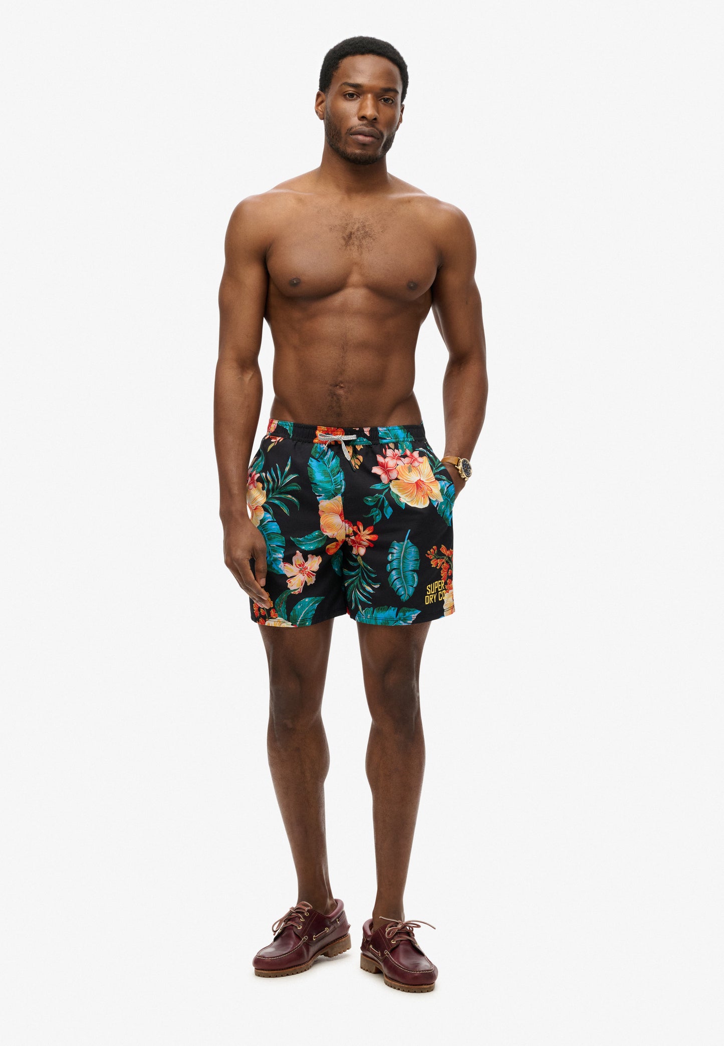 Hawaiian Print 16 Swim Short