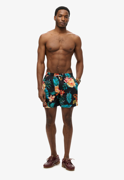 Hawaiian Print 16 Swim Short