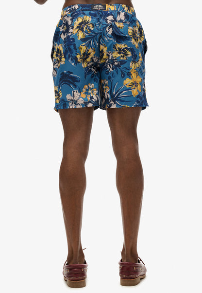 Hawaiian Print 16 Swim Short