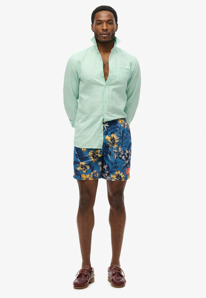 Hawaiian Print 16 Swim Short
