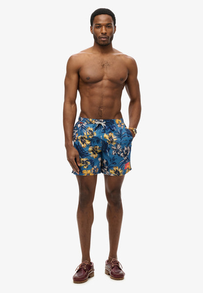 Hawaiian Print 16 Swim Short