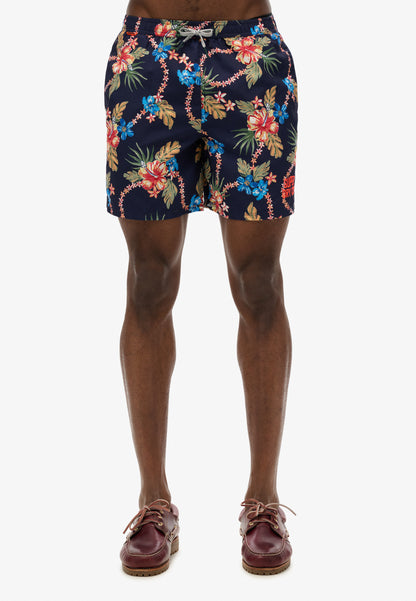 Hawaiian Print 16 Swim Short
