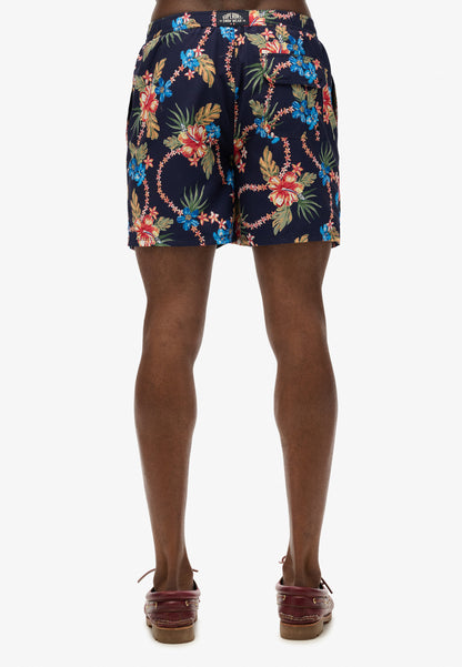Hawaiian Print 16 Swim Short