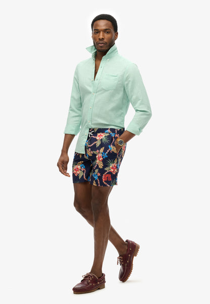 Hawaiian Print 16 Swim Short