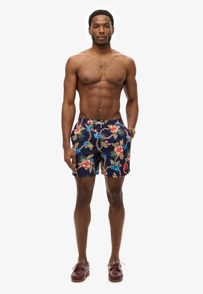 Hawaiian Print 16 Swim Short