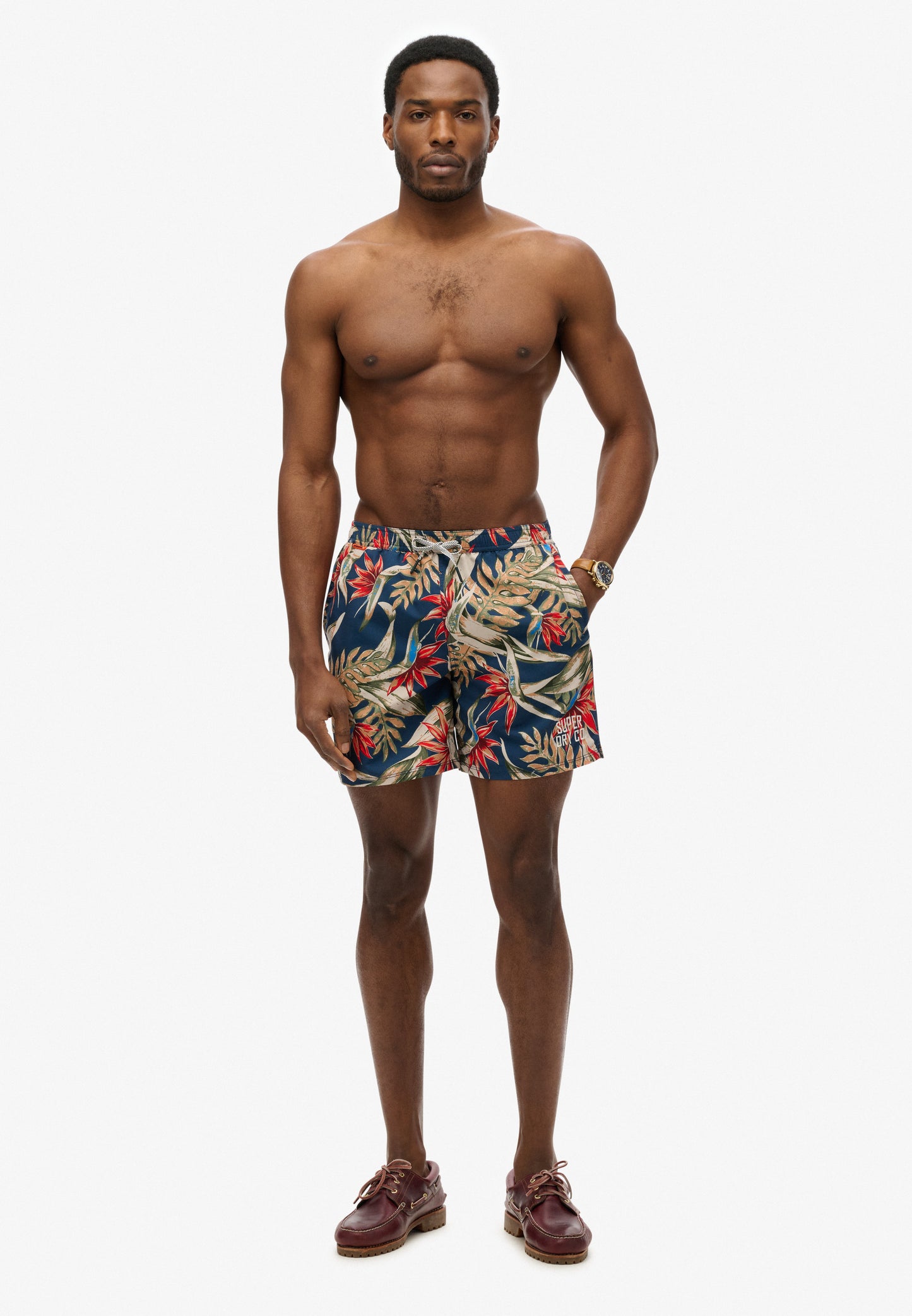 Hawaiian Print 16 Swim Short