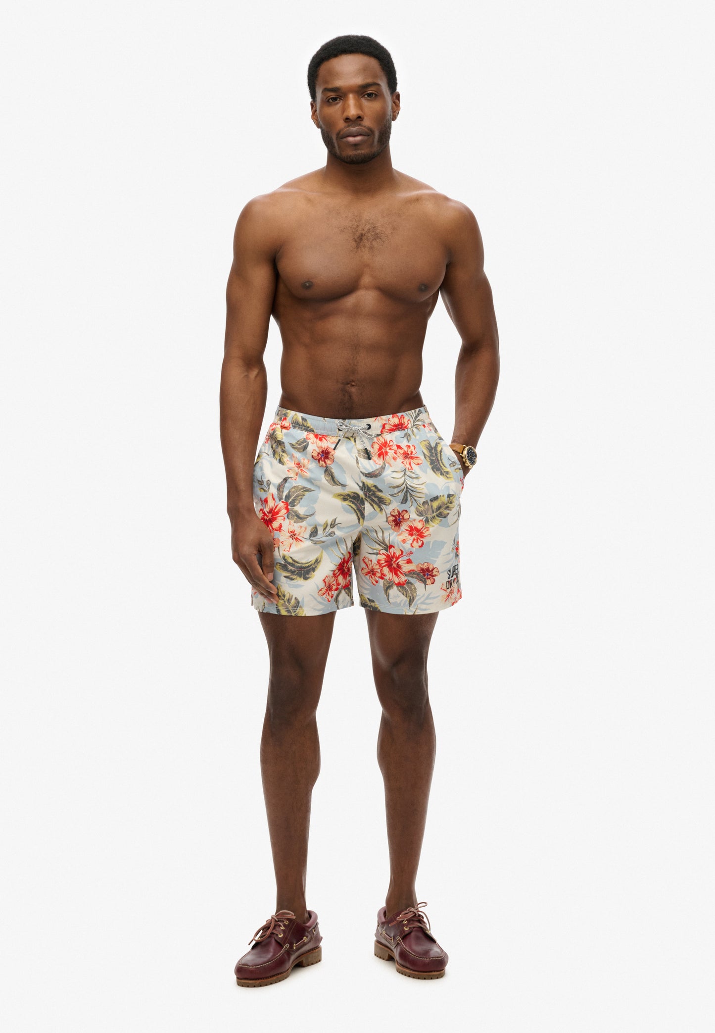 Hawaiian Print 16 Swim Short