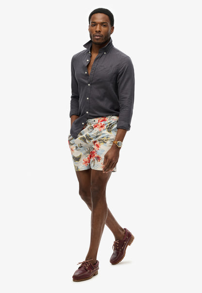 Hawaiian Print 16 Swim Short