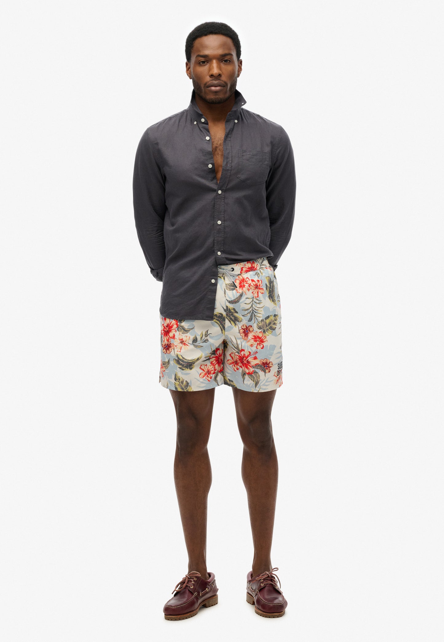 Hawaiian Print 16 Swim Short