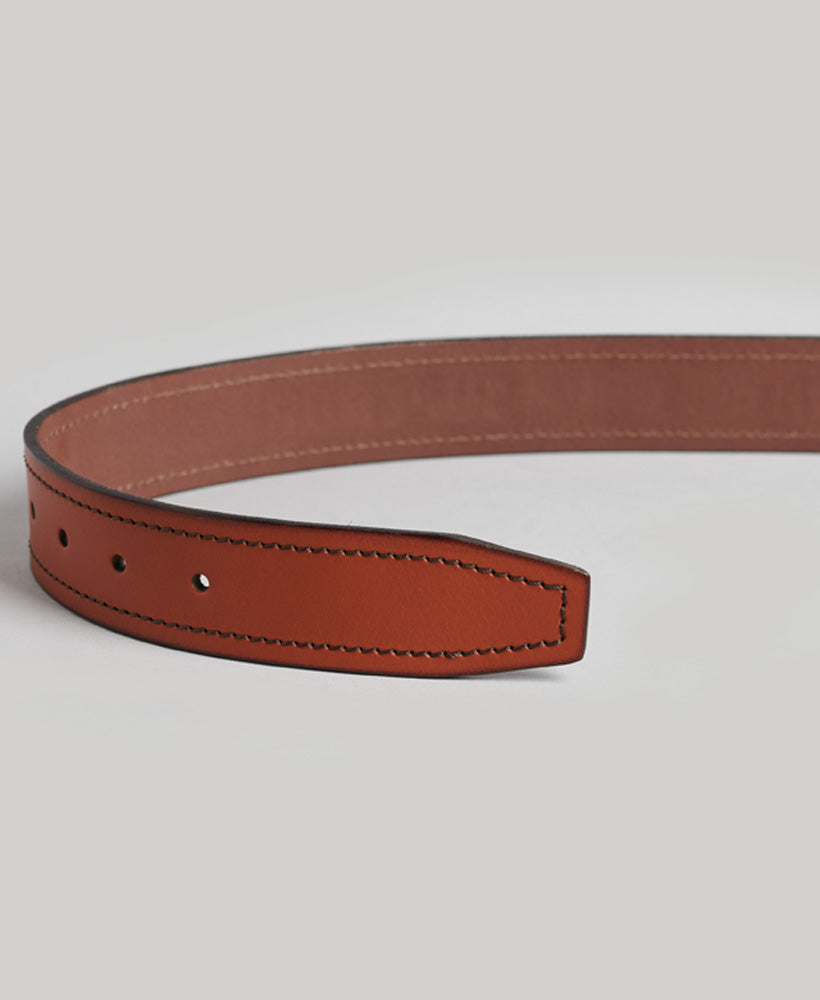 Vintage Branded Belt - Tan