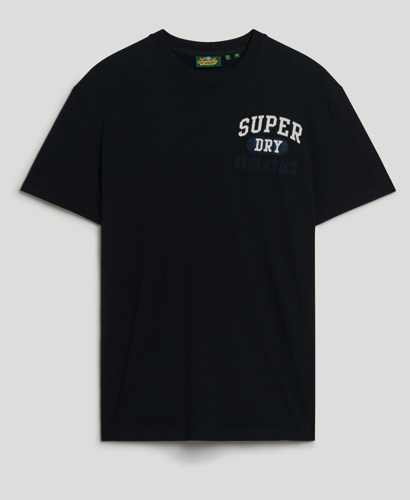 Embroidered Superstate Athletic Logo T-Shirt - Black