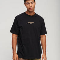 Luxury Sport Loose T-Shirt - Black/Gold