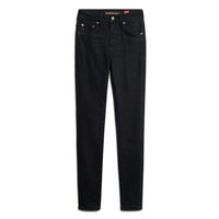 Organic Cotton High Rise Skinny Denim Jeans - Black