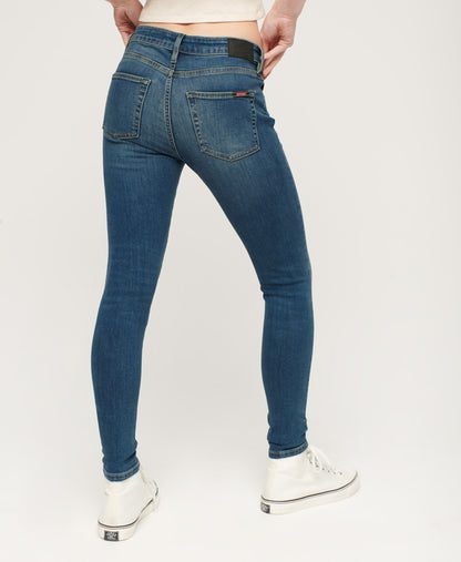 Organic Cotton Vintage Mid Rise Skinny Jeans - Fulton Vintage Blue