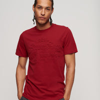 Embossed Vintage Logo T-Shirt - Expedition Red