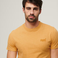 Organic Cotton Essential Logo T-Shirt - Ochre Yellow Marl