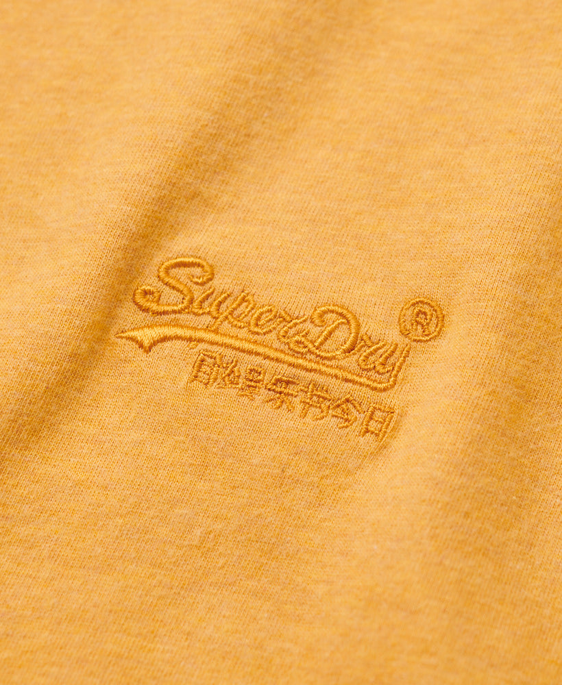 Organic Cotton Essential Logo T-Shirt - Ochre Yellow Marl