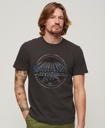 Rock Graphic Band T-Shirt - Carbon Grey