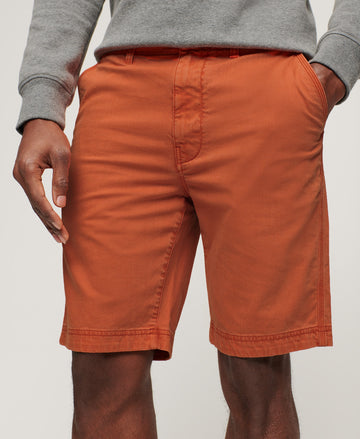 Officer Chino Shorts - Burnt Orange